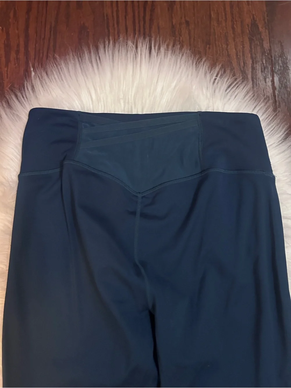 Fabletics Teal 2 Piece Athletic Set Leggings Short Sleeve Workout Top Womens M